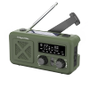 Radio solarne, przenośne radio awaryjne SOS, powerbank 2000mAh, latarka, dynamo, Kruger&Matz